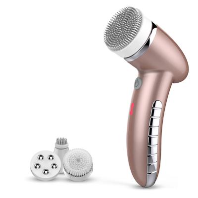 China Custom Electric Massage Brush Private Label DEEP CLEANING Facial Cleansing Brush for sale