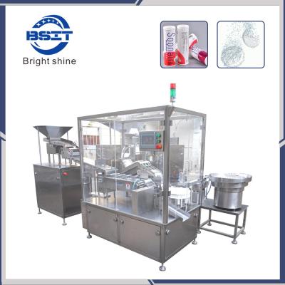 China PLC control health care effervescent t tablet filling capping packing machine for sale