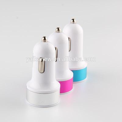 China Wholesale Promotional Round Gift Style Dual USB Car Portable Charger for sale