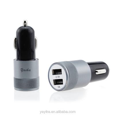 China Universal Retail/Store/Supermarket Shenzhen Dual USB Access Car Doule Battery Car Charger Fast Charger for iPhone and Android for sale