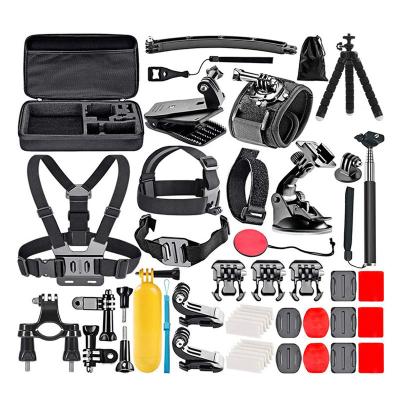 China Portable 50 In 1 Accessories Kit For GoPro Hero 9 8 7 6 5 4 3 Sports 3+ 2 Action Camera Accessories Set for sale