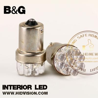 China Car LED Lamps S25/G18 1156 BA15S 9SMD Interior LED Signal Turn Signal Tail Light BULBS Interior Light White Color for sale