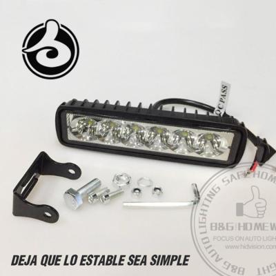 China Diecast Aluminum Alloy Car Accessories 4D Off Road Led Bar Light 4x4 Square Led Work Lamp 18w for sale