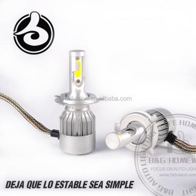 China Newest Car LED C6 3800lm 36w Headlight Bulbs Replace HID H4 Xenon Kit LED Headlight for sale