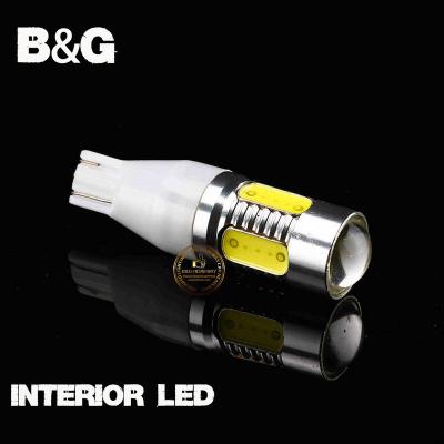 China High Power SMD LED Interior Light Bulb T15 7.5W CONVEXLENS Side Marker Lights Xenon Backup Reverse White for sale