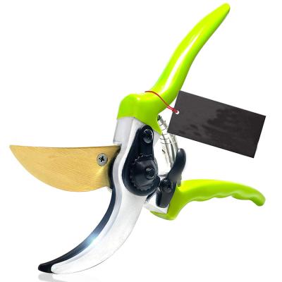 China Anti-Slip Handle Bypass Hand Pruner Durable Hardened Titanium Blades Ergonomic Handle 1.2