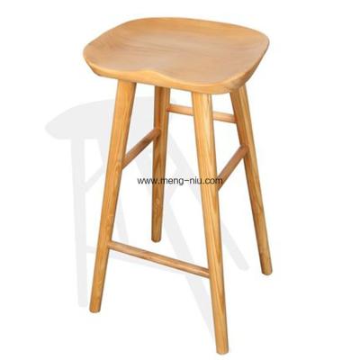 China Vintage design home furniture solidwood tractor barstool, restaurant bar stool,color natural. for sale