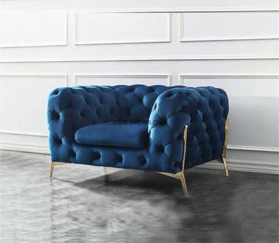 China High quality indoor furniture modern luxury living room furniture fabric chesterfield sofas loveseats color optional for sale