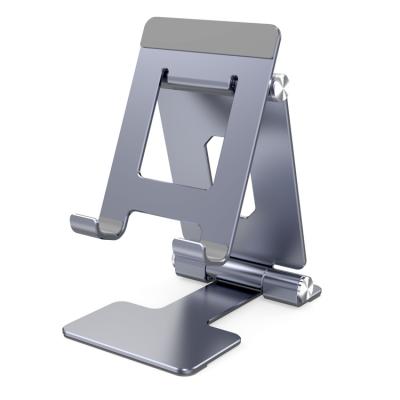 China Adjust Various Height Aluminum Alloy Adjustable Foldable Stand Devices Compatible Tablet Holder for sale