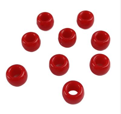 China Bead crafts are for fun for all 9mm Opaque Pony Beads: Red, 1000 pieces for sale