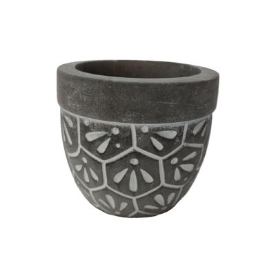 China Modern Cement Pot Solid Geometry Style Concrete For Home for sale