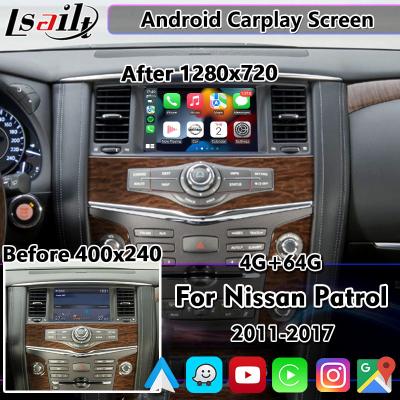 China Lsailt 8 Zoll Android Carplay Bildschirm für Nissan Patrol Y62 Pathfinder 2011-2017 mit Wireless Android Auto zu verkaufen