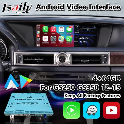 China Lsailt Android Car Video Interface voor Lexus GS250 GS350 GS450h GS300h GS L10 2012-2015 Te koop