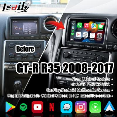 Chine Écran de multimédia de voiture de Lsailt pour R35 GTR GTR avec 4+64GB CarPlay sans fil, affichage de surclassement à vendre