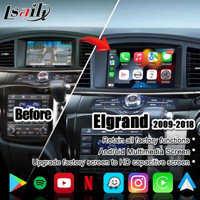 Chine Écran sans fil de multimédia de voiture de CarPlay pour Nissan Elgrand Patrol, armada Infiniti QX avec la navigation de GPS, automobile d'Android à vendre