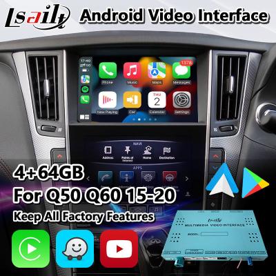 China 4+64GB Lsailt Android Carplay Multimedia Video Interface For Infiniti Q50 Q60 Q50s 2015-2020 for sale