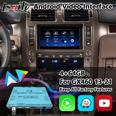 China Van Lexus GX460 Android de Videointerface Van verschillende media met de Draadloze Navigatie van Carplay GPS Te koop