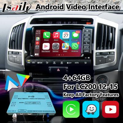 China Videoschnittstelle Androids Carplay für Toyota Land Cruiser 2013-2015 LC200 mit Navigation Youtube GPS zu verkaufen