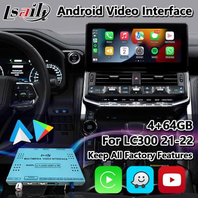 China Interfaz de Android Carplay de la caja de navegación GPS de Toyota Land Cruiser LC300 GXR GX-R VXR Sahara 300 en venta