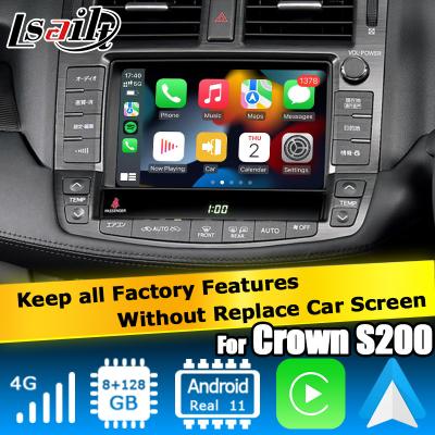 China Toyota Crown GRS204 URS206 UZS207 S200 Android drahtlos Carplay Android Auto 8+128GB von Qualcomm angetrieben zu verkaufen