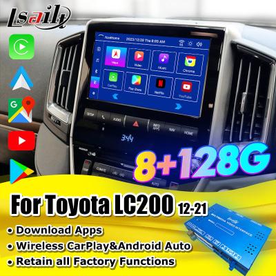 China Auto-Navigationsbox CarPlay Android-Schnittstelle für Toyota Land Cruiser LC200 2013-2021 Unterstützen Sie die Kopfhühle, YouTube zu verkaufen