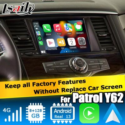 China Nissan Patrol Armada Y62 Android 13 Qualcomm 8+128GB Carplay android auto video interface box for sale