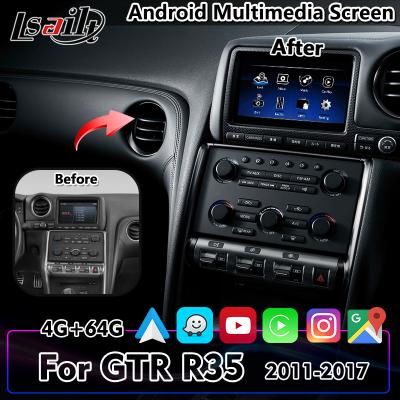 China Lsailt 7 Inch Android Carplay Auto Multimedia Scherm Voor Nissan GTR R35 2011-2017 Te koop