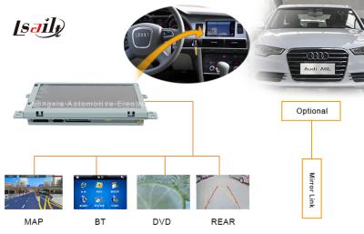 China Portable AUDI Automotive Navigation System with DVD , Mirror Link , TV , USB MAP for sale