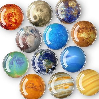 China 12PCS Powerful Planets Glaskühlschrank Magnet für Tafel Unterrichtsdekoration zu verkaufen