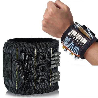 China                    Portable Magnetic Tool Bag Wristband Woodwork Electrician Wrist Tool Belt              for sale