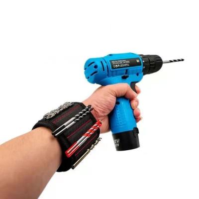 China                    Magnetic Wristband with Thumb Strap Strong Magnets Holds Nails Drill Bit Nuts Storage              for sale