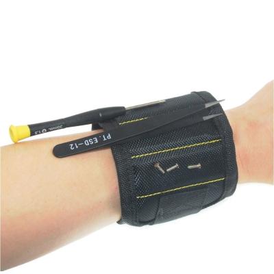 Cina Stringente Magnetico Bracciale Borsa Strumento Oxford Stoffa Fascia Portatile viti Unghie Strumento in vendita