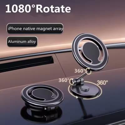 China 1080 Magnetic Car Phone Holder Magnet Car Bracket Mount Cell Soporte para teléfonos inteligentes en el automóvil Para el iPhone 15 14 13 12 11 Samsung en venta