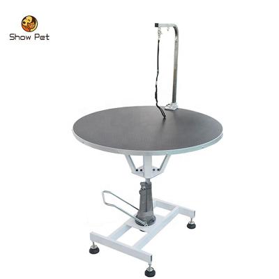 China Wholesale Viable 850 Adjustable Stainless Steel Pet Grooming Hydraulic Lifting Table for sale