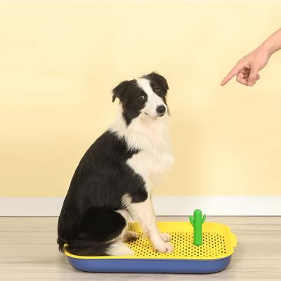 China Common Dogs Dog Products Abandon Oasis Dog Toilet Color Barrier Dog Urinal Grid Pet Anti-splash Toilet L for sale