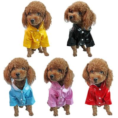 China Viable Pet Raincoat Stock Teddy Golden Retriever Clothes Raincoat Reflective Pet Clothes for sale