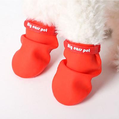 China Sustainable Candy Color Silicone Foot Shoes Non Slip Pet Exit Socks Foot for sale