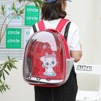 China Fashion 2021 Pet Products Cat Space Capsule Backpack Transparent Pet Bag for sale