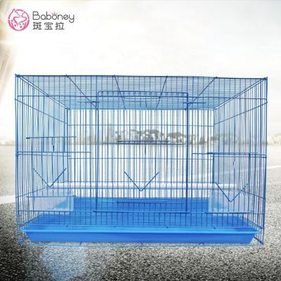 China Viable large size for large birdcage / parrot cage folding starling cage with 60*40*40 tray for sale