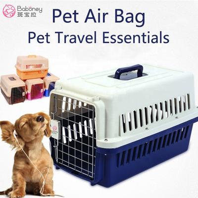 China Approved Size L Large Dog Pet Carrier Button Breathable Economical Custom Snap Airline Cage for sale