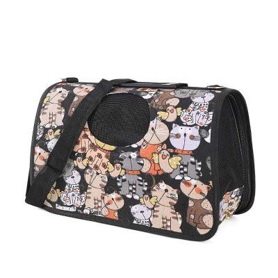 China S Size Oxford Breathable Cloth Material Wholesale Travel Foldable Pet Carrier for sale