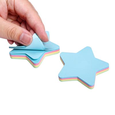 China New Design Self Adhesive Sticky Notes Star Sticky Notes for sale