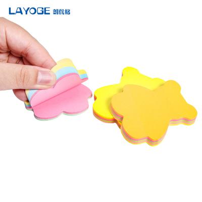 China Factory Price Cheap Custom Self Adhesive Shape Colorful Unique Kawaii Sticky Note for sale