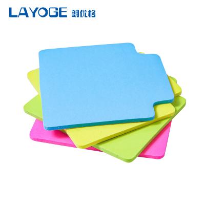 China Wholesale Custom Manufacture Self Adhesive Stationery Custom Shaped Sticky Notes for sale