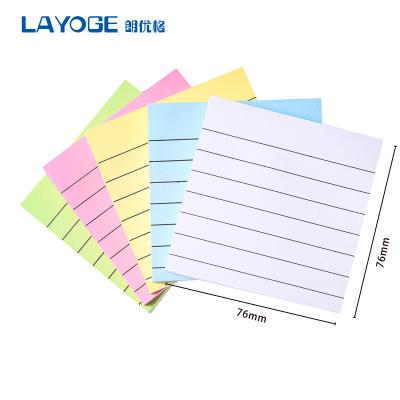 China Factory price self adhesive wholesale high quality custom colors recyclable paper sticky notebook for sale