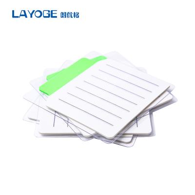 China Self Adhesive Transparent PET Memo Pads Message Board For Sticky Note Stick Note for sale