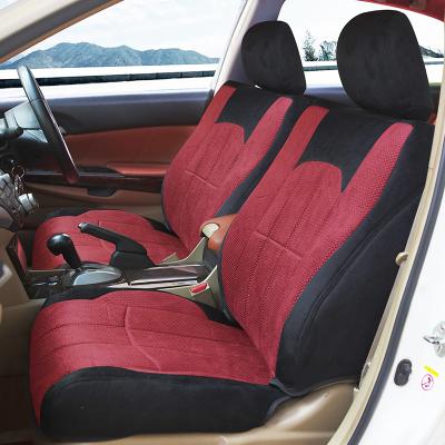 China New Design Red+Black Universal Cloth Dustproof/Non-Slip/Easy Clean Car Seat Cover with Factory Wholesale Price for sale