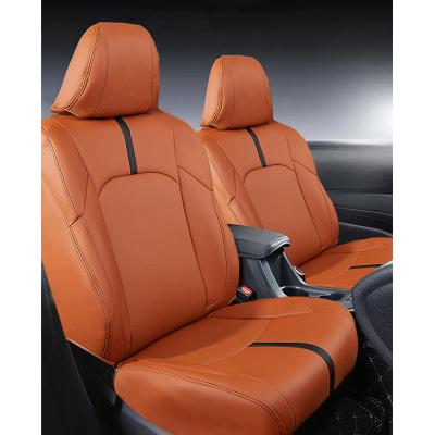 China Factory sale design luxury orange various color leather popular bright seat cover waterproof/dustproof/non-slip/easy clean car seat cover for sale