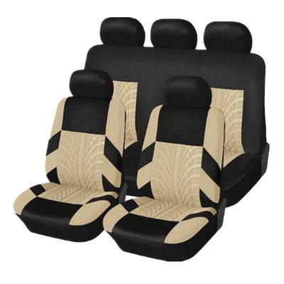 China Interesting Price New Design Full Set Car Cloth Seat Covers Universal Dustproof/Non-Slip/Easy Clean Sports Styling Price for sale