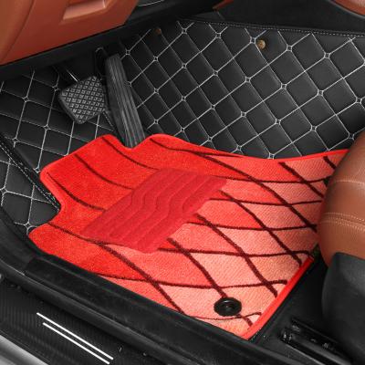 China Durable Using/Mat For Universal Car Wholesale Waterproof Good Quality Leather Car Floor Mats Anti Slip Waterproof/Non-Slip/Easy To Clean for sale